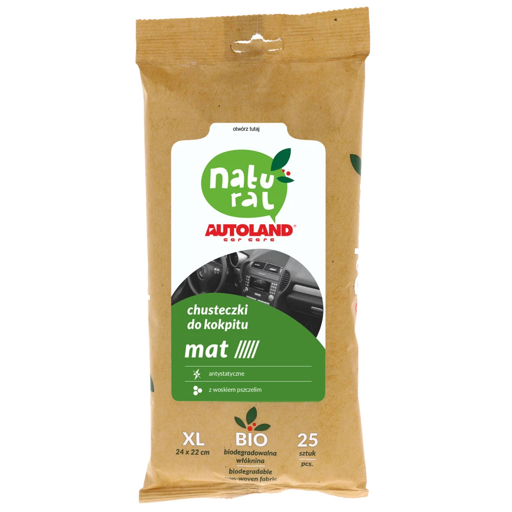 AUTOLAND NATURAL CHUSTECZKI DO KOKPITU MAT 25SZT