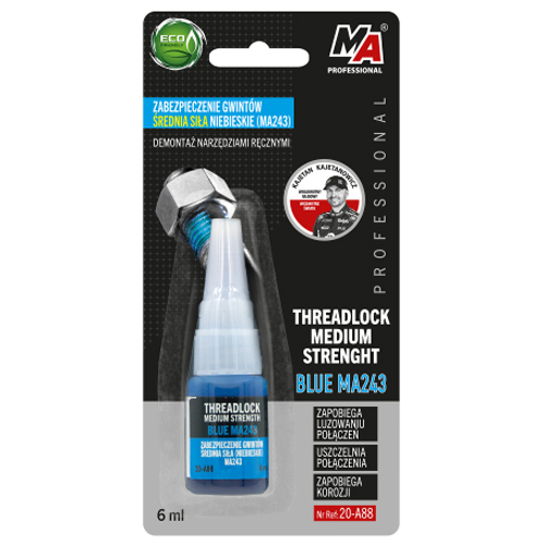 MA PROFESSIONAL KLEJ DO GWINTÓW NIEBIESKI