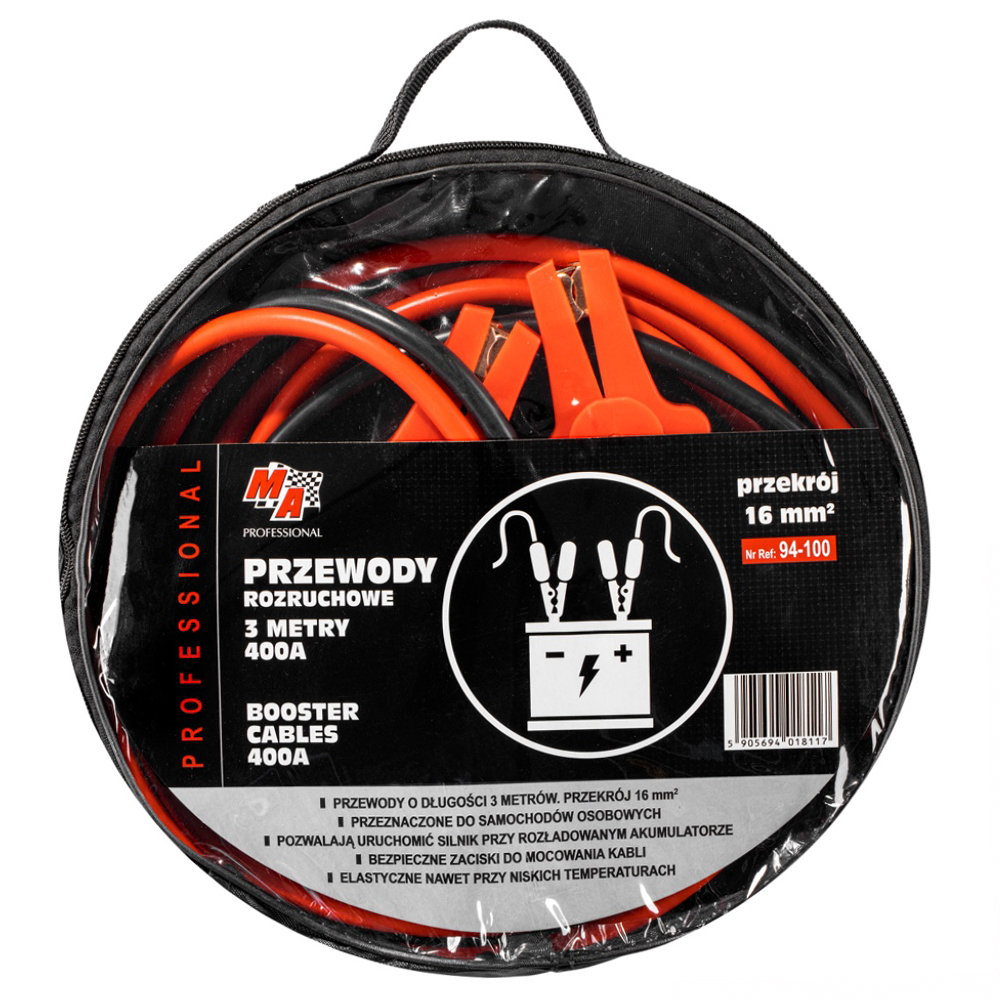 MA PROFESSIONAL PRZEWODY ROZRUCHOWE 400A 3M