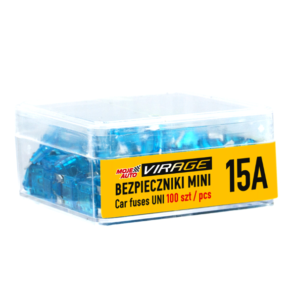 VIRAGE BEZPIECZNIKI MINI 15A 100SZT