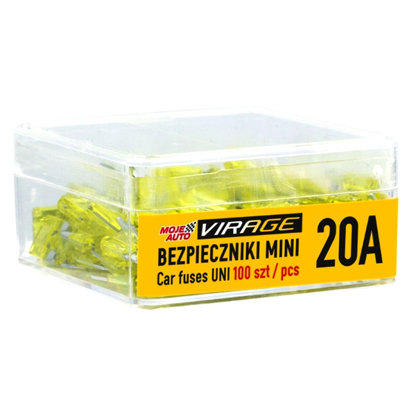 VIRAGE BEZPIECZNIKI MINI 20A 100SZT