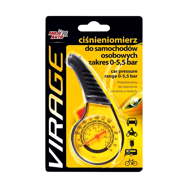 VIRAGE CIŚNIENIOMIERZ SAMOCHODOWY 5.5 BAR