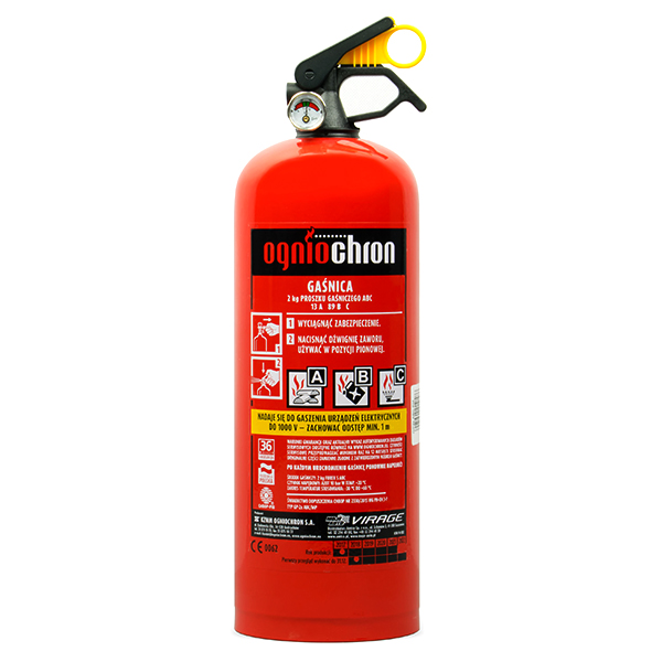 VIRAGE GAŚNICA PROSZKOWA GB 2X ABC/PM 2KG