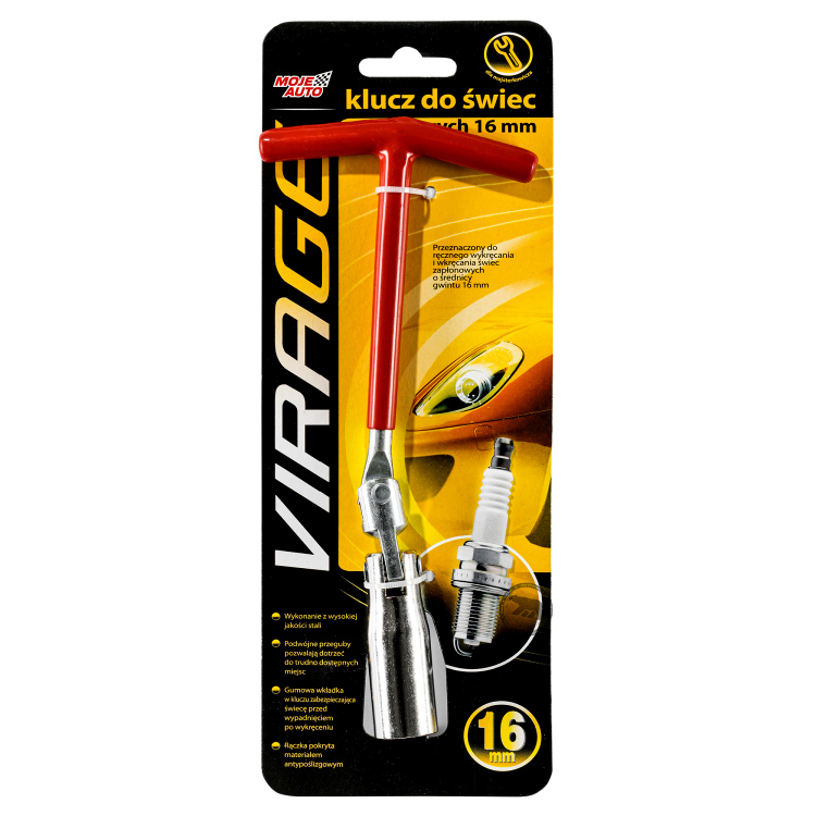 VIRAGE KLUCZ DO ŚWIEC ZAPŁONOWYCH 16MM