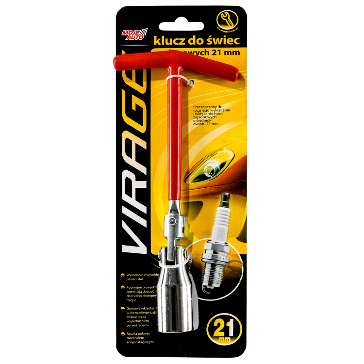 VIRAGE KLUCZ DO ŚWIEC ZAPŁONOWYCH 21MM