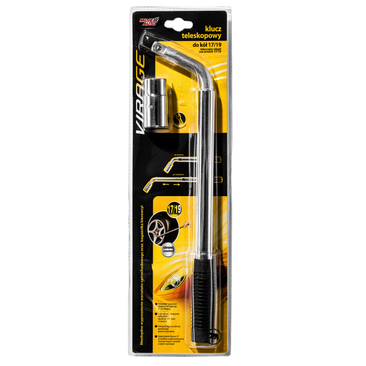 VIRAGE KLUCZ TELESKOPOWY DO KÓŁ 17/19