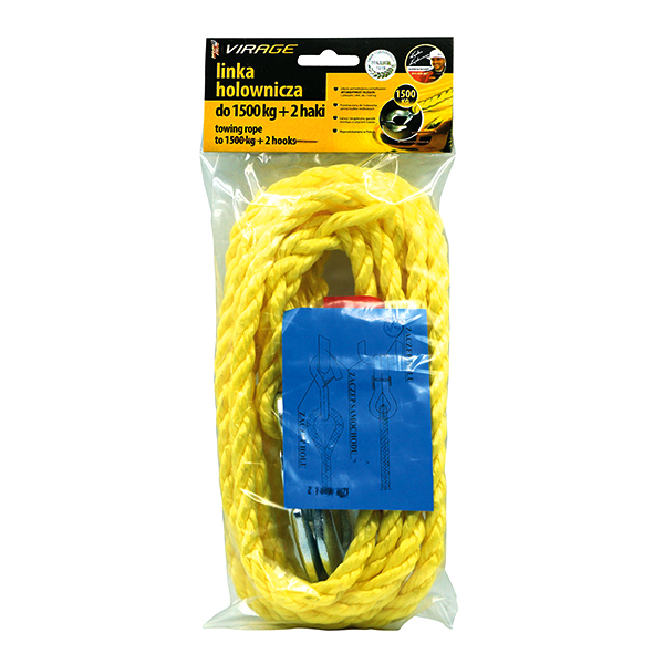 VIRAGE LINA HOLOWNICZA 1500KG + 2 HAKI