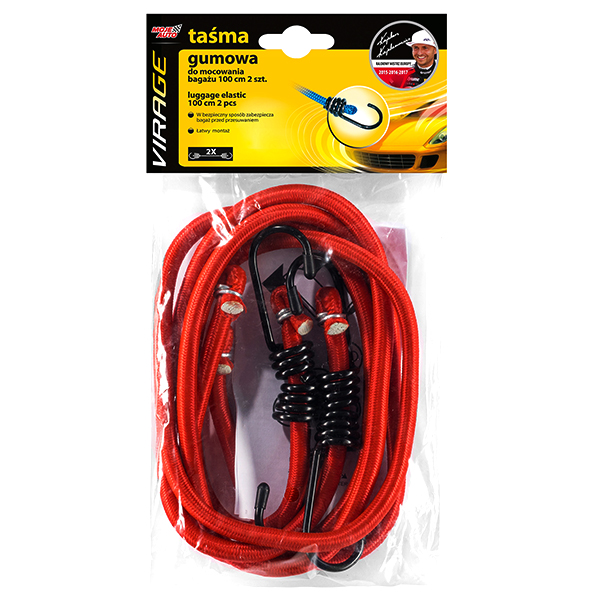 VIRAGE TAŚMA GUMOWA DO MOCOWANIA BAGAZU 100CM
