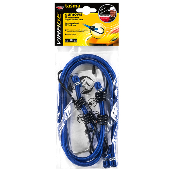 VIRAGE TAŚMA GUMOWA DO MOCOWANIA BAGAZU 60CM